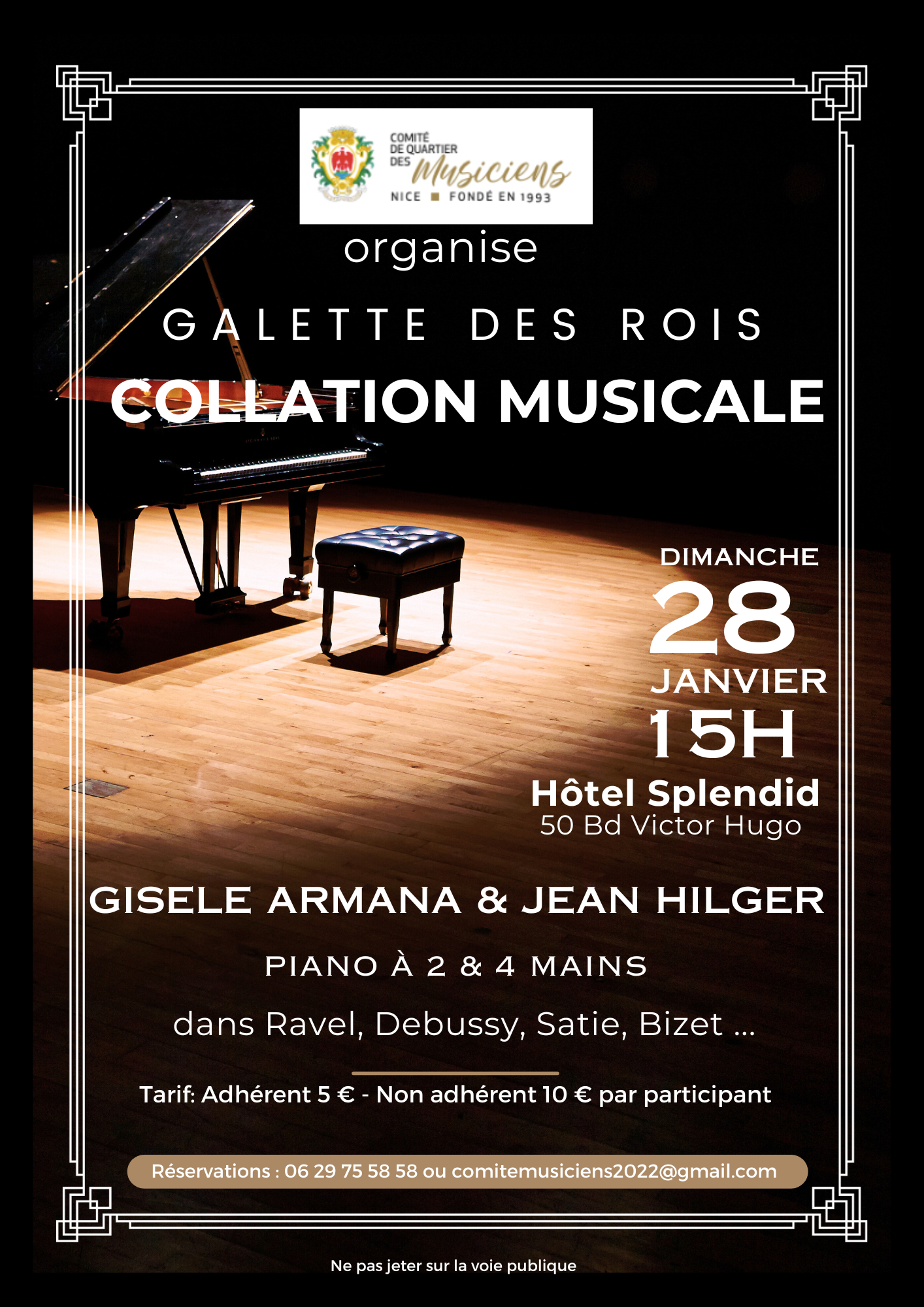 Galette des Rois - Collation Musicale Piano 2 & 4 mains